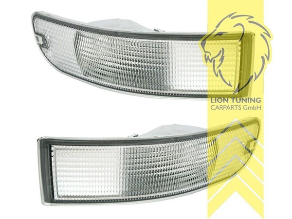 LT Front indicators for Porsche 911 993 93-97 white clear glass lenses covers