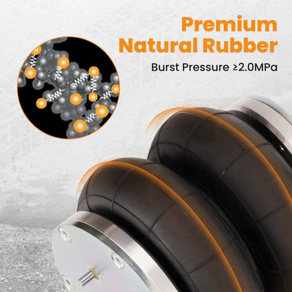 MXPR Air Suspension Spring Bag + 12V Compressor Kit Iveco Daily 35s, 35L 06-14