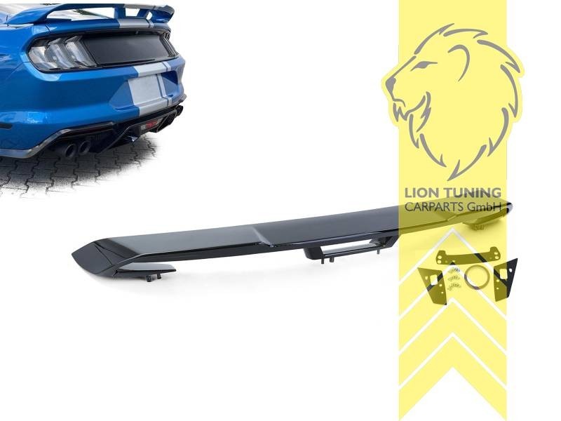 LT Rear Boot Tail Lip Wing Boot Spoiler Ford Mustang 6 Coupe Glossy Black