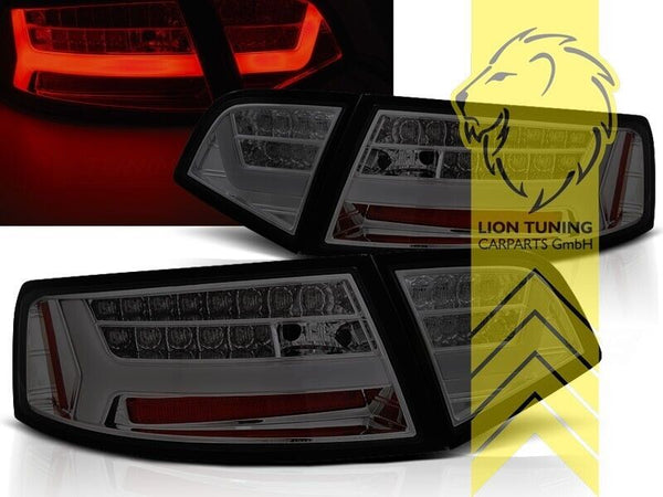 LT Set LED DRL Lightbar Rear Lights Tail Audi A6 C6 4F 08-11 Limo Smoke LHD