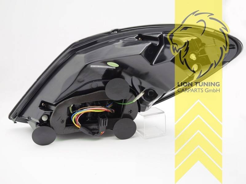 LT Pair LED DRL Lightbar Rear Lights Tail Lamps Mercedes Benz C-Class W205 14-21 black red LHD