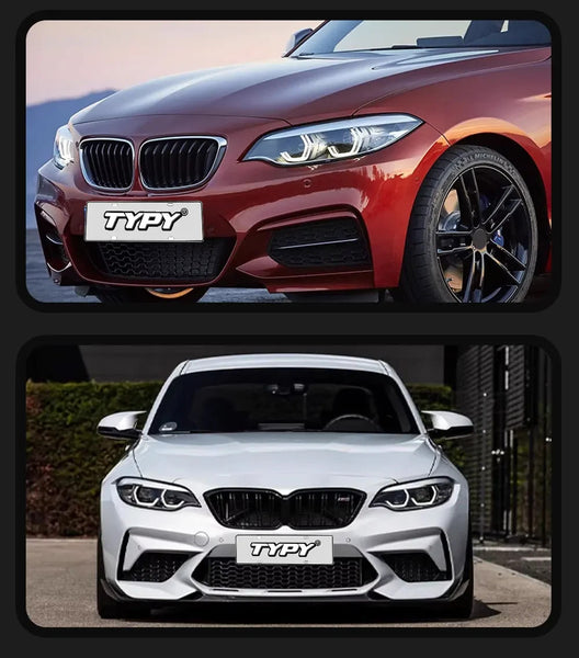 TYPY Pair 14-19 BMW 2 Series F22 LED DRL Dynamic Headlights Euro Xenon Halog LED