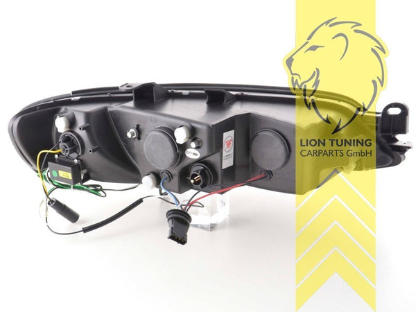 LT  Halogen H1 & LED Halo Headlights Opel Vectra B notchback Caravan chrome LHD