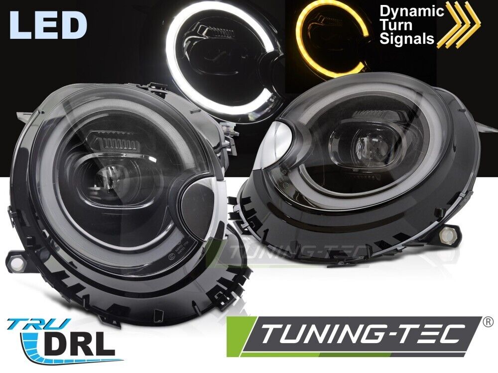 TT Pair LED DRL Halo Headlights BMW MINI COOPER R55 R56 R57 R58 R59 06-15 LHD