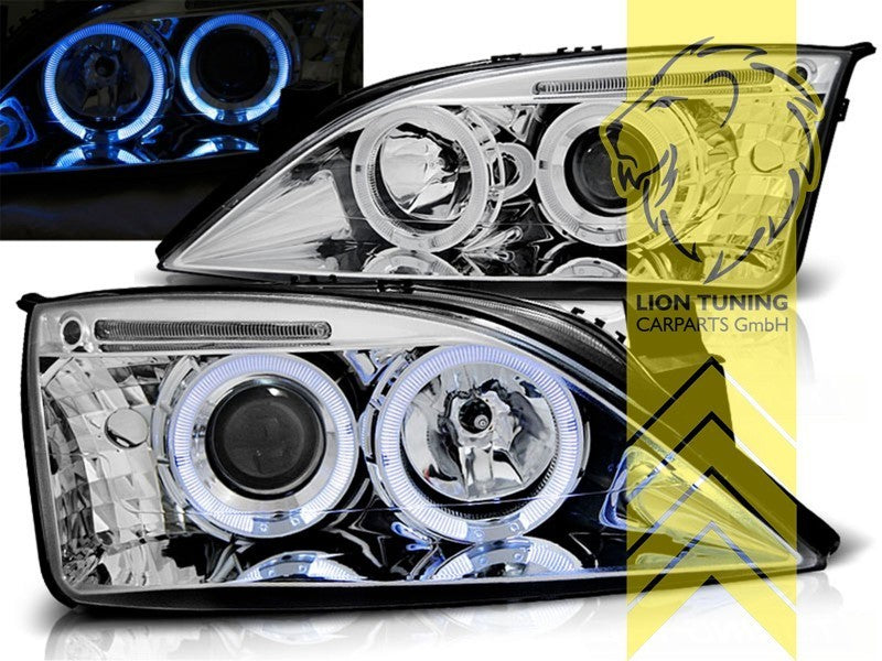 LT LED DRL Lightbar Halo Ring Headlights Ford Mondeo 3 Limousine Turnier LHD