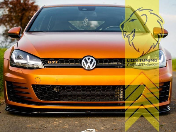 LT OSRAM Pair FULL LED DRL Headlights VW Golf 7 Limo Variant 12-17 black LHD