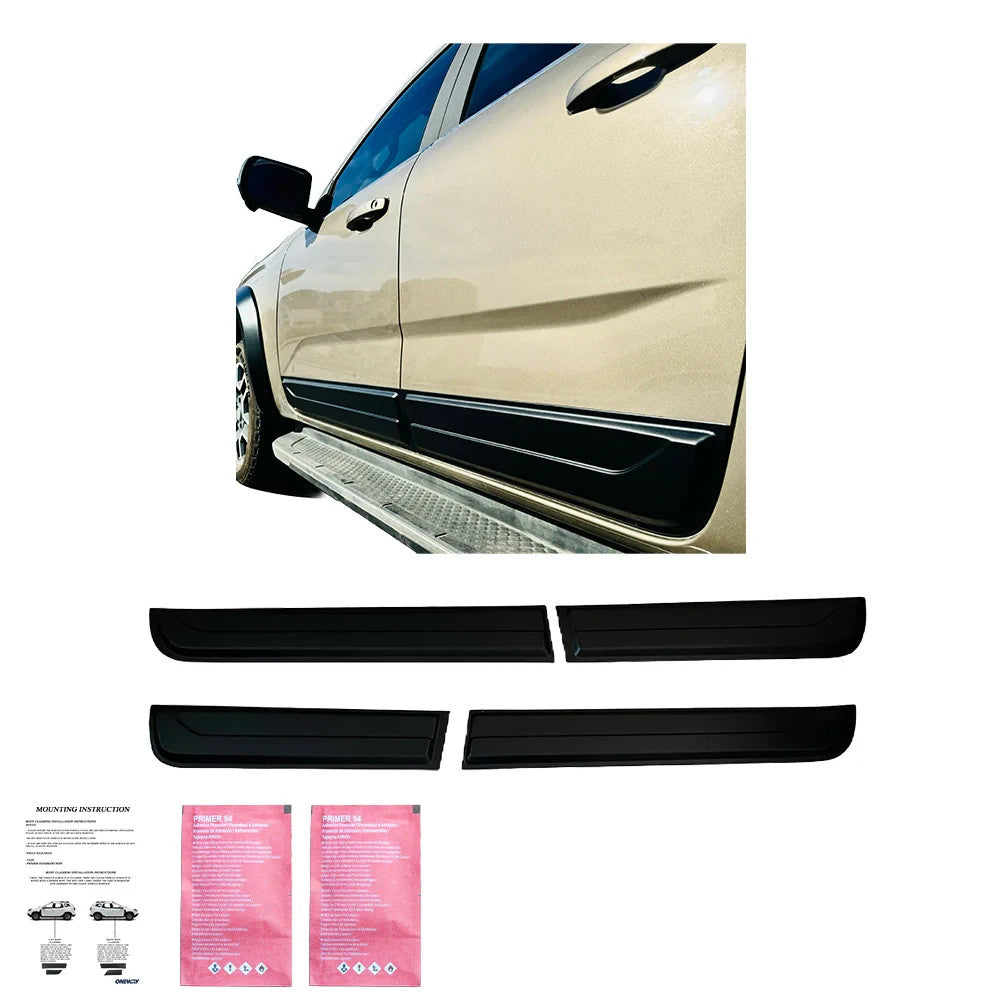 OW Body Cladding Styling Panels VW Amarok MK2 2022+ 4 Pcs ABS Black