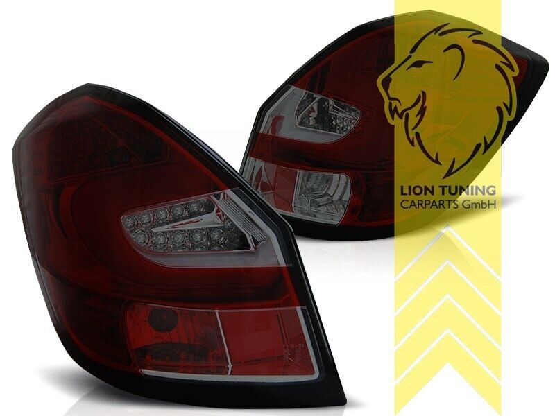 LT Set LED REAR LIGHTS LAMPS TAIL Skoda Fabia 2 5J 07-14 Limo Estate Red LHD