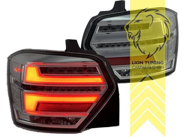 LT Pair LED DRL Rear Lights Tail Lamps VW Polo 2G AW AW1 BZ1 smoke dynamic LHD