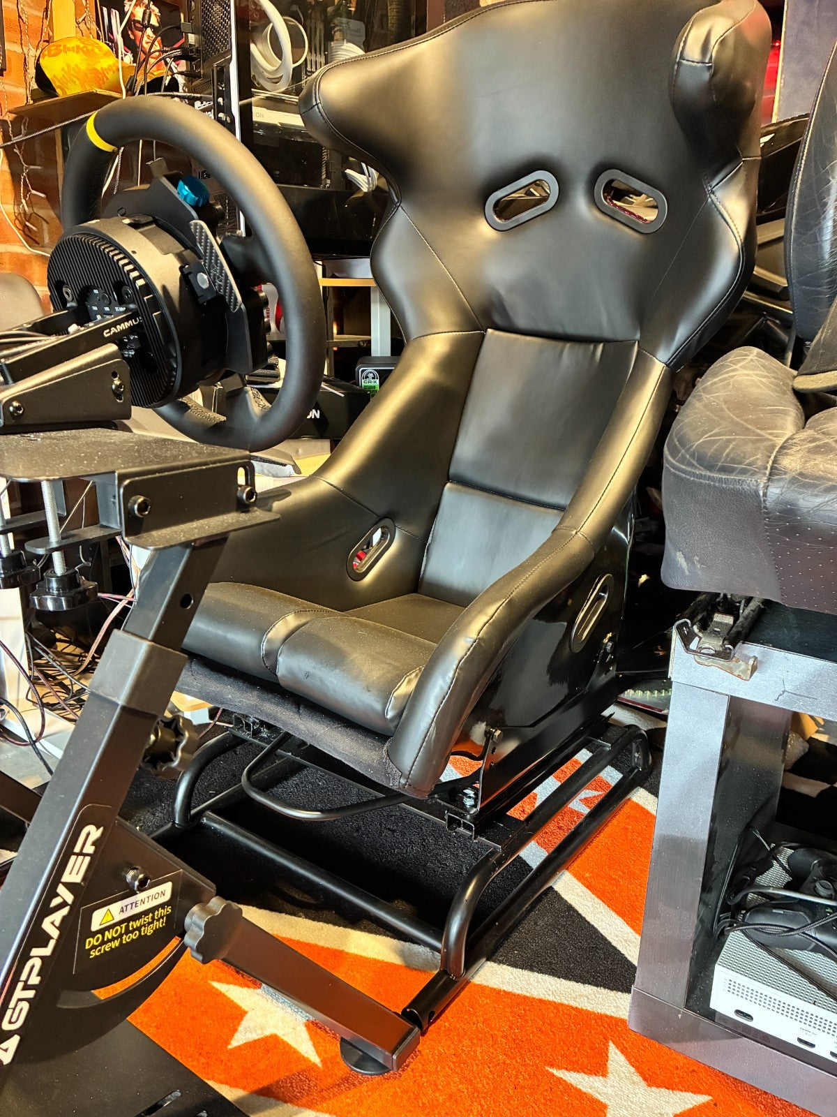 UK Ex-Demo / Un-Boxed As New CAMMUS C12 Steering Wheel + CS5 Mount + CP5 Pedals Racing Sim Hardware