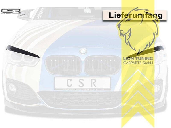 CSR headlight eyebrow covers for BMW 1 Series F20 F21 LCI 15-19 ABS Paintable