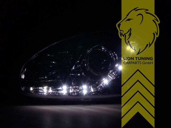 LT Pair LED DRL Angel Eye Halo Headlights Opel Corsa B Combo B 93-01 black LHD