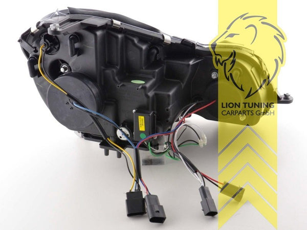 LT Pair LED DRL Halo Headlights Mercedes W211 S211 E-Class chrome 02-06 LHD