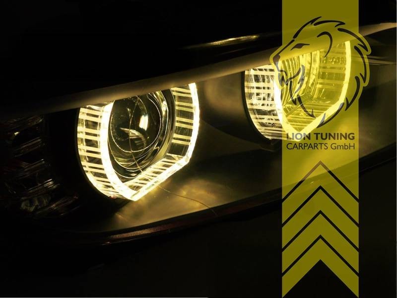 LT Pair LED DRL XENON Headlights BMW E92 Coupe E93 Convertible M3 GTS Black LHD