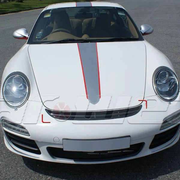 Aftermarket 911 GT3 GT4 Carbon Front Bonnet Smile Grille Vent 987 Cayman 997