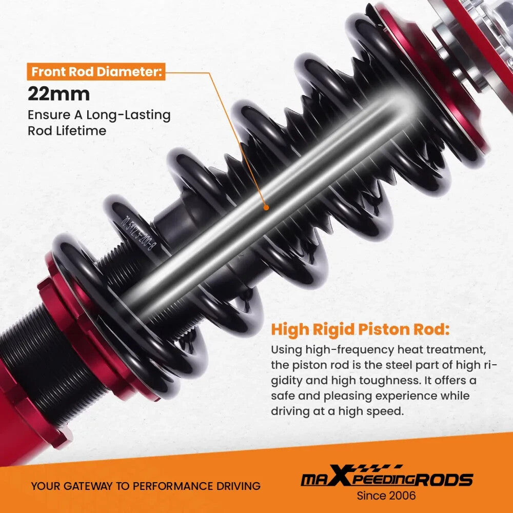 MXPR 24 Level Pro Lowering Coilovers Suspension Hyundai Veloster 2012-2016 1.6L