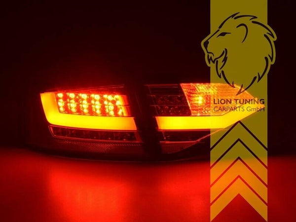 LT LED DRL Lightbar Rear Lights Tail Audi A4 B8 8K Limo black smoke 07-11 LHD