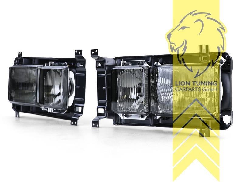 LT Aftermark Headlights VW T3 Van Multivan Caravelle Bus Box Flatbed 79-92 black