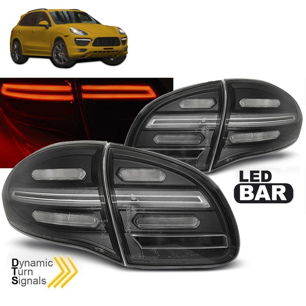 AMCP LED Lightbar Rear Lights Tail Lamps SEQ PORSCHE CAYENNE 92A 10-15 LHD
