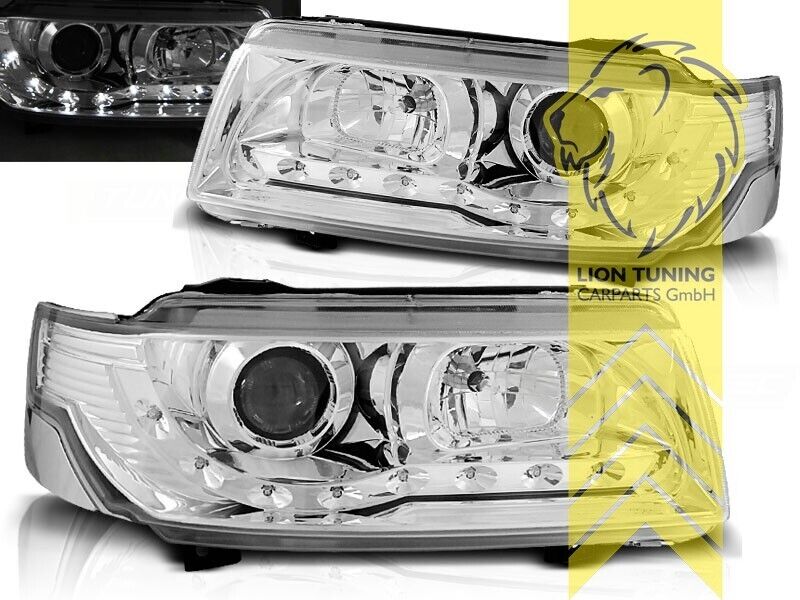 LT LED DRL Lightbar Halo Headlights VW Passat B3 35i sedan variant chrome