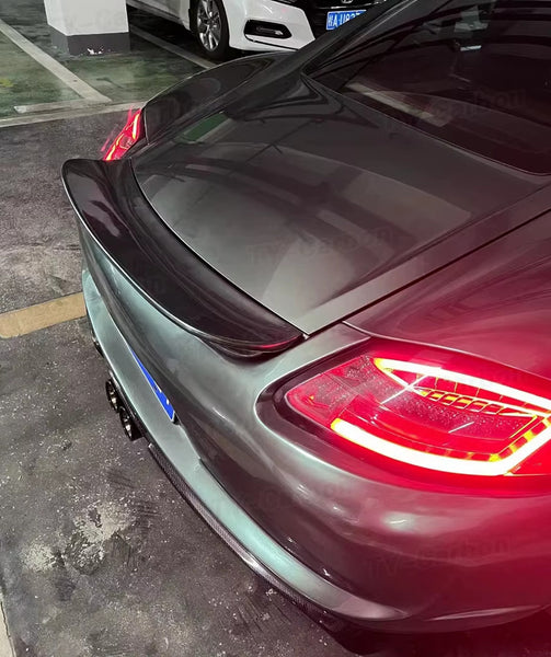 TYC CARBON Porsche 987 987.1 Cayman 05-12 Rear Boot Lip Duck Tail Wing Spoiler