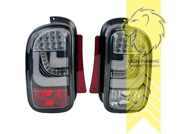 LT Pair LED Lightbar Rear Lights Mini Clubman R55 07-14 Black LHD