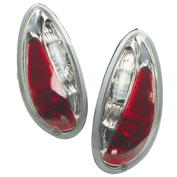 ATS Pair LED REAR LIGHTS Tail Lamps Chrysler PT Cruiser 01-05 Chrome LHD