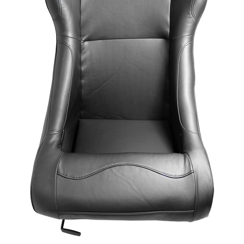 SECOND 2NDs AUTOSTYLE BW x1 Single Universal Sports Bucket Seat Car Sim + slides