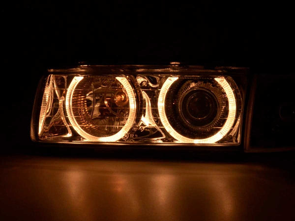 FK DEPO Pair Halogen Headlights BMW 3er Limo E36 92-98 Chrom Universal RHD / LHD