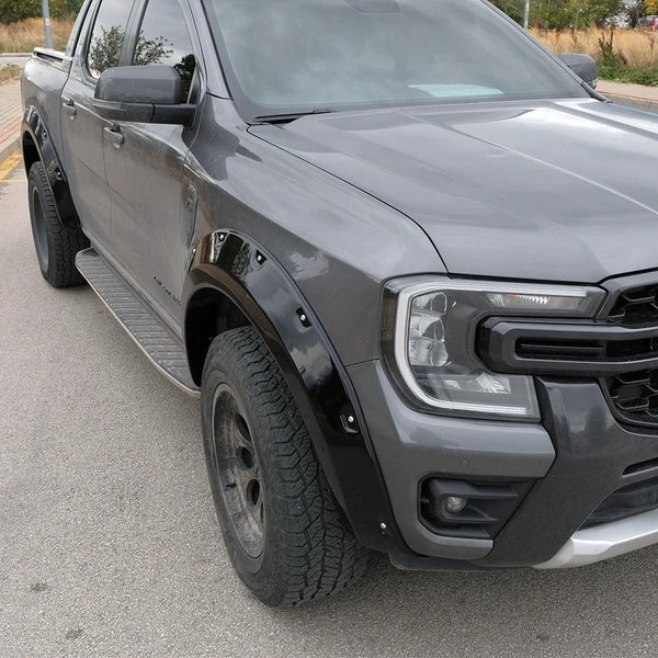 OW Fender Flares Wide Arch Kit FORD Ranger T9 2022+ ABE TUV Black ABS