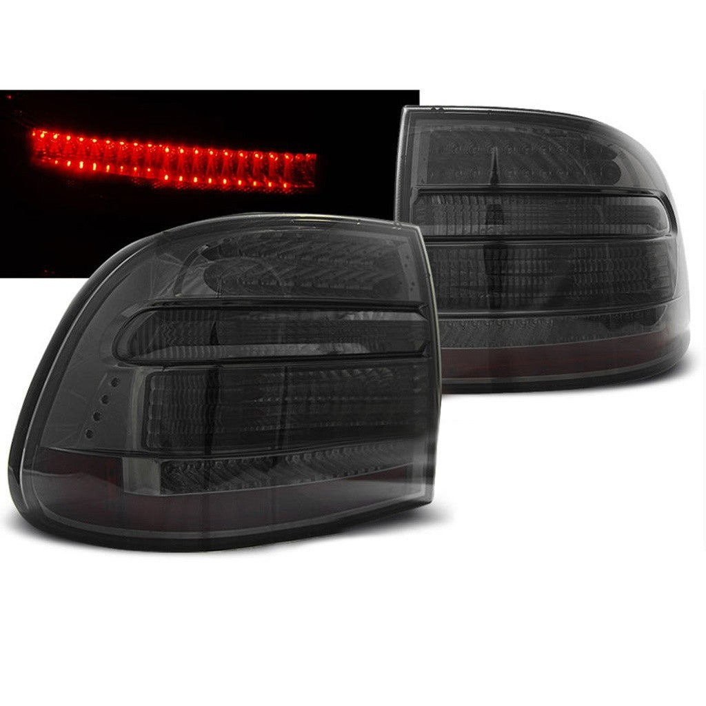AMCP LED Lightbar Rear Lights Tail Lamps PORSCHE CAYENNE 9PA 02-06 Black LHD