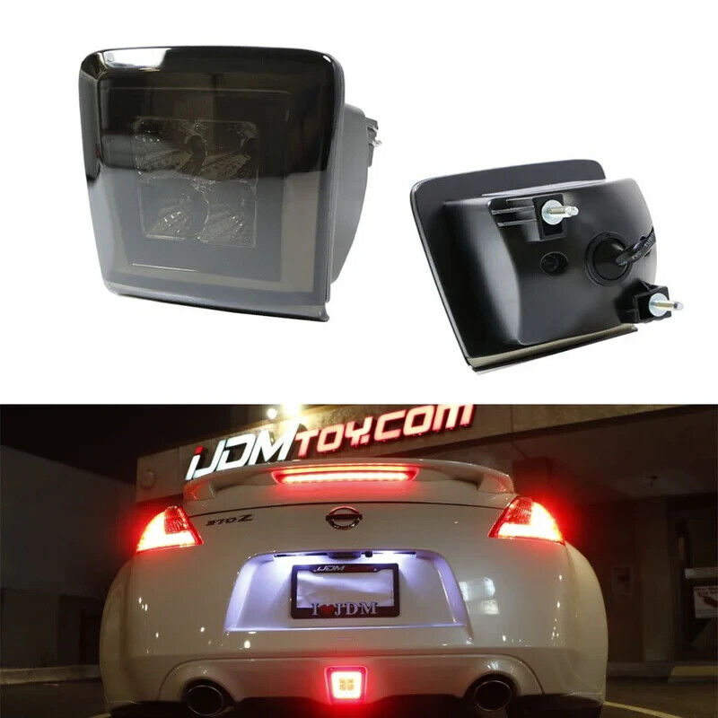 LED Rear Light Smoked Lens Rear Fog Brake Backup Reverse Lamps 09-20 370Z
