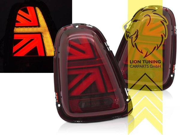 LT Pair LED Lightbar Rear Lights Tail Mini Cooper One R57 R58 R59 Red 08-15 JCW