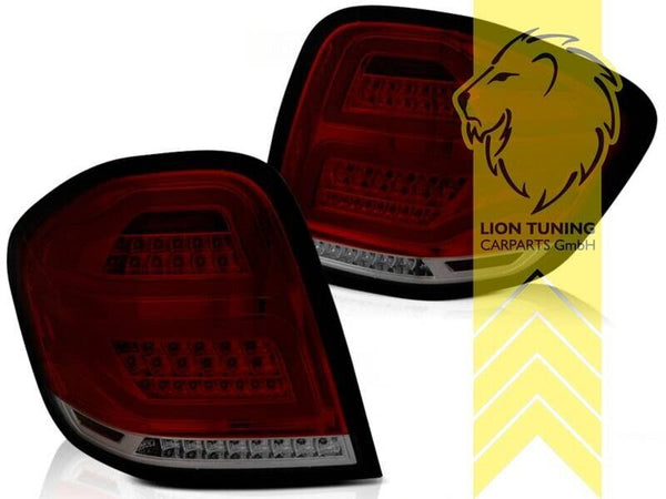 LT Set LED REAR LIGHTS LAMPS TAIL Mercedes W164 ML M-Class red black smoke LHD