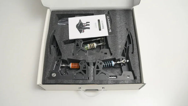 CAMMUS Direct Drive Racing Wheel Sim Simulator LC100 V4 Pedals Metal Pro Edition Pedal Set - 2005 Model - Upgraded with a 200 kg sensor