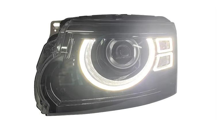 TYPY Pair LED DRL Lightbar Projector Land Rover Discovery 4 10-17 Headlights LHD