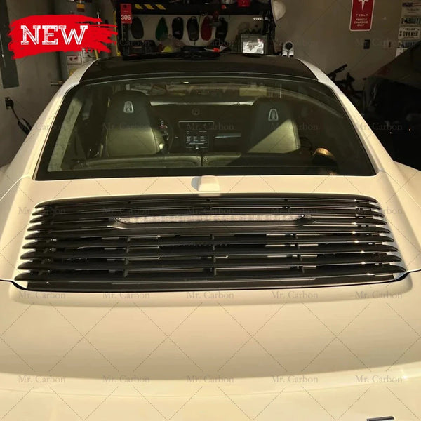 Porsche  911 991.1 GTS rear grille trim panel boot trunk engine cover FRP