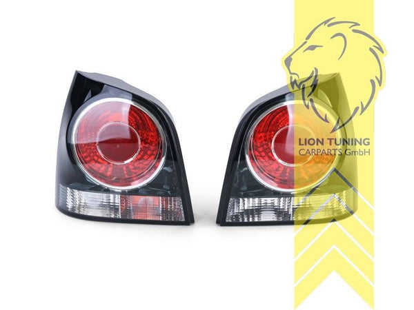 LT Pair Halogen Rear Lights VW Polo 9N3 9N 05-09 red & black LHD