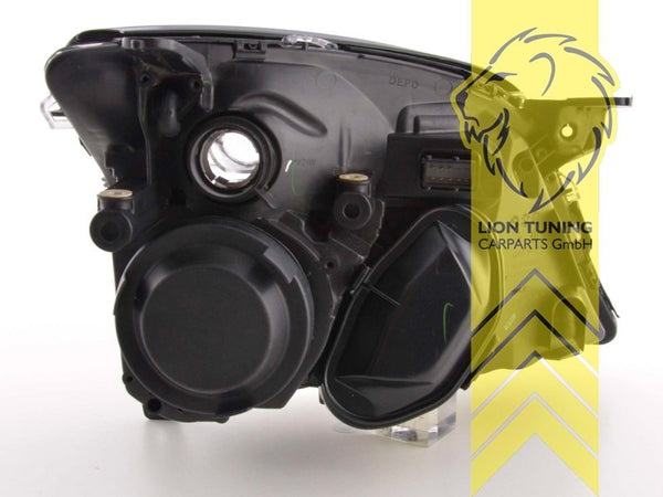 LT LED DRL Halo Headlights Opel Vectra C Facelift 02-06 HatchB Estate black LHD