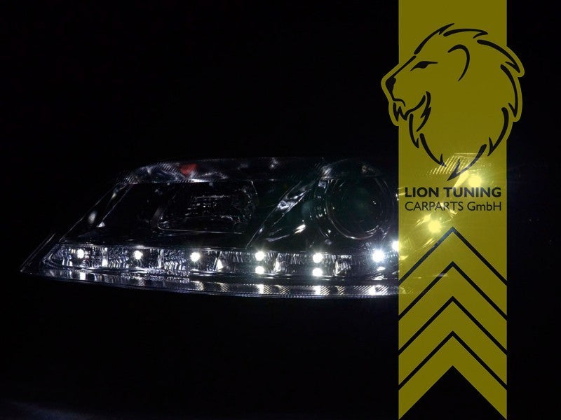 LT  Halogen H1 & LED Halo Headlights Opel Vectra B notchback Caravan chrome LHD