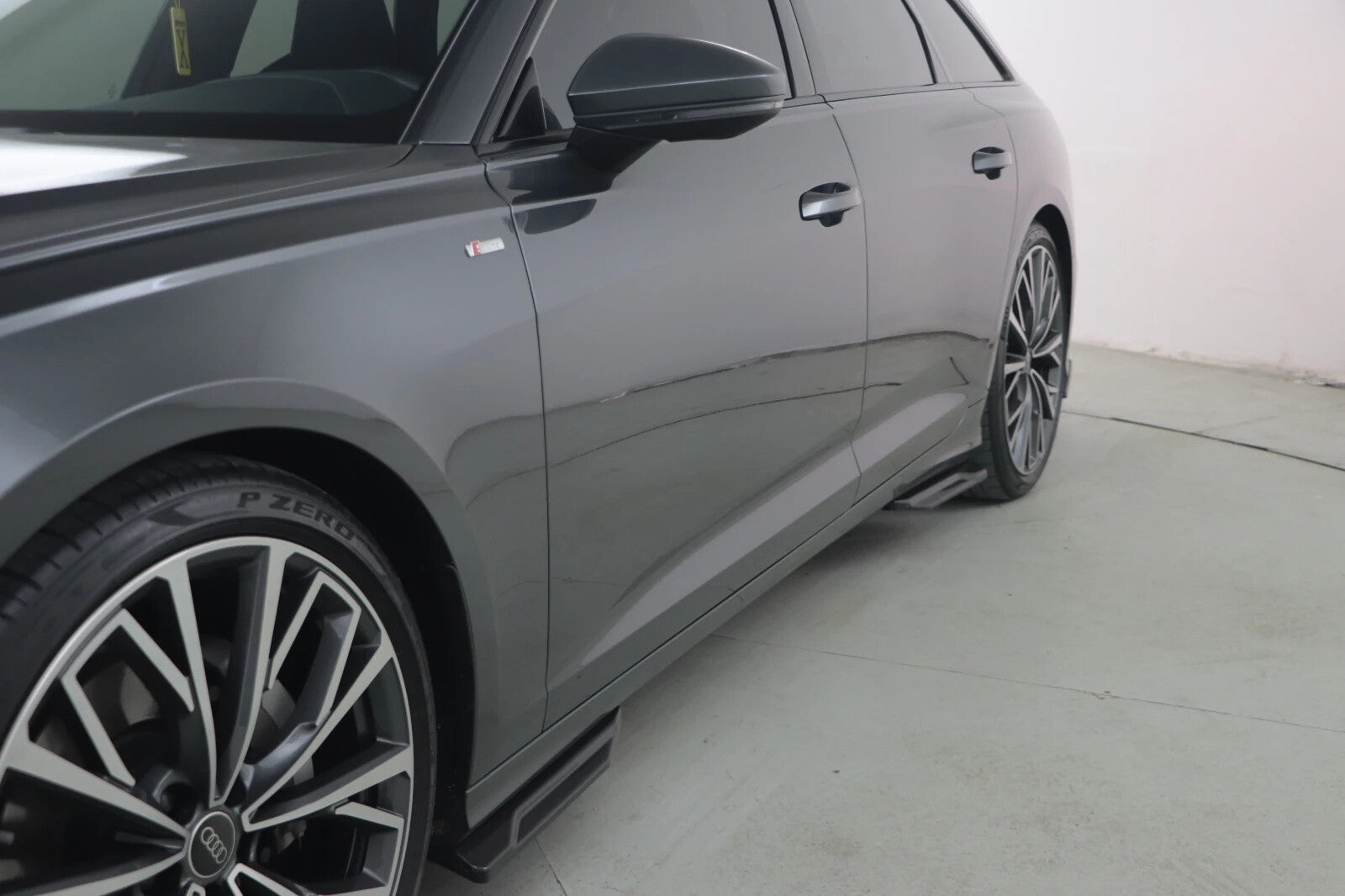 OW Side Skirts Extensions AUDI S6 / A6 S-Line C8 Sedan Avant 2019+ Gloss Black