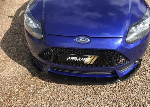 DS Ford Focus Mk3.5 ST Front Bumper Lower Splitter Spoiler Valance Gloss Black