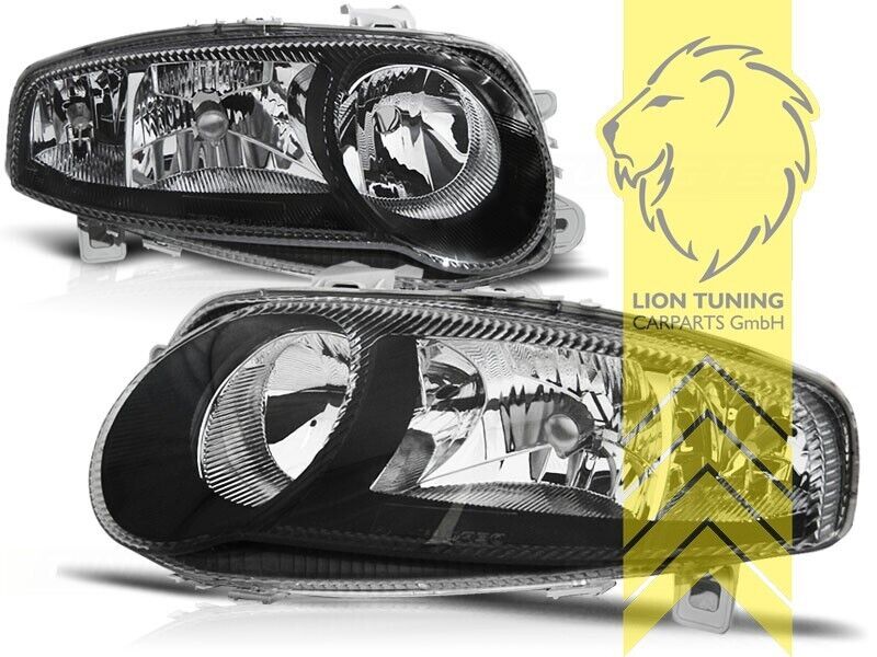 LT DEPO Halogen Halo Headlights Alfa Romeo 147 937 00-04 black LHD