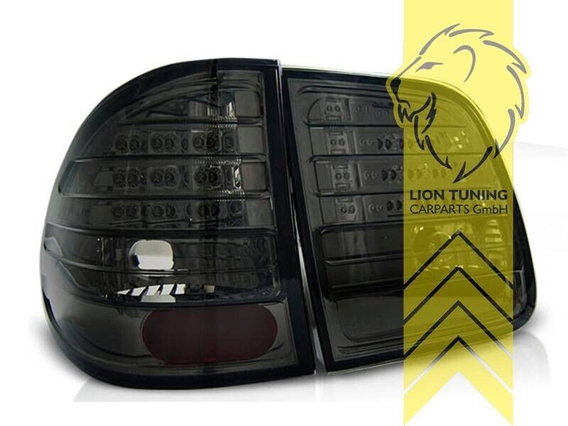 LT Pair LED DRL Lightbar Rear lights Tail Lamps S210 T-Model E-Class black LHD