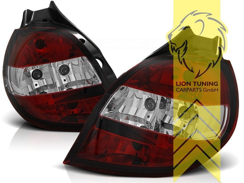LT Pair Halogen Rear Lights Tail Lamps Renault Clio 3 C red BR CR 05-09 LHD