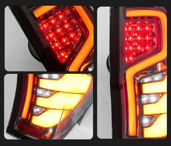 TYPY Pair Ford Ranger 12-22 LED Dynamic Rear Lights Tail Lamps Dynamic Tail LHD