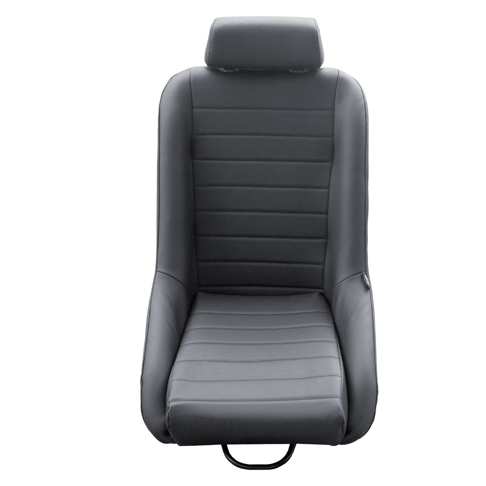 Simoni Universal Pair x2 Classic Retro Vintage Black Car Bucket Seats + slides