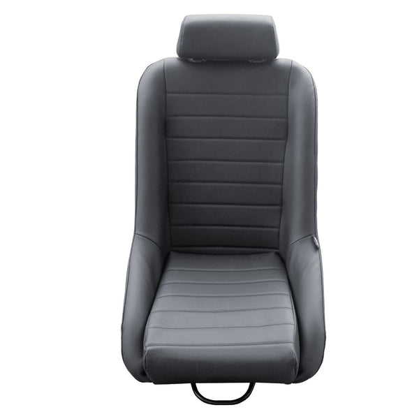 Simoni Universal Pair x2 Classic Retro Vintage Black Car Bucket Seats + slides