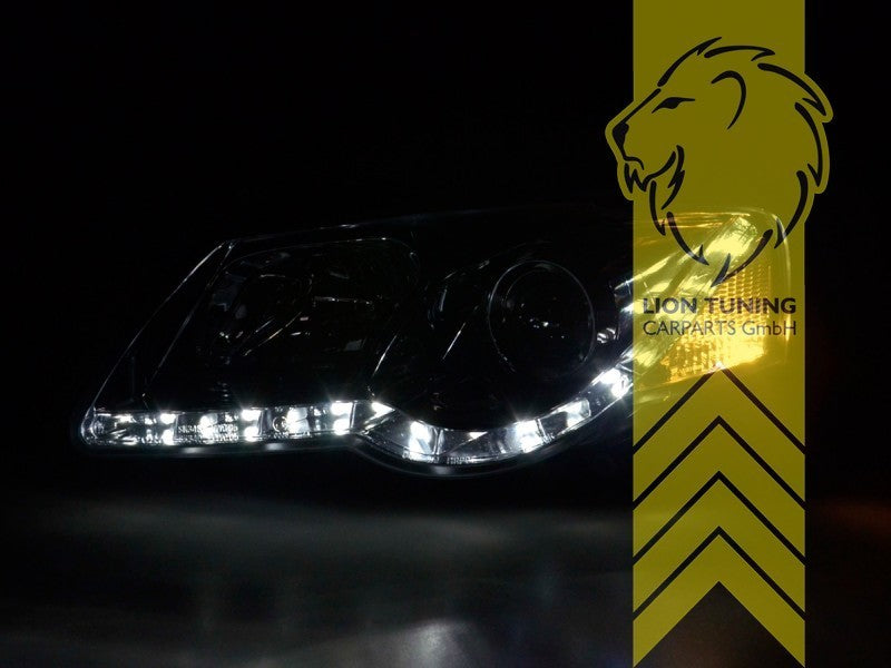 LT Pair LED DRL Lightbar Halo Headlights VW Passat 3C 5C B6 sedan variant LHD