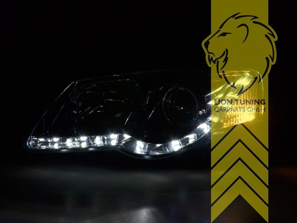 LT Pair LED DRL Lightbar Halo Headlights VW Passat 3C 5C B6 sedan variant LHD